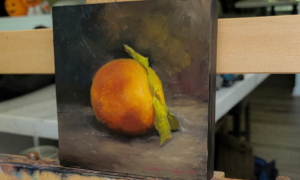 Golden peach ,Still Life